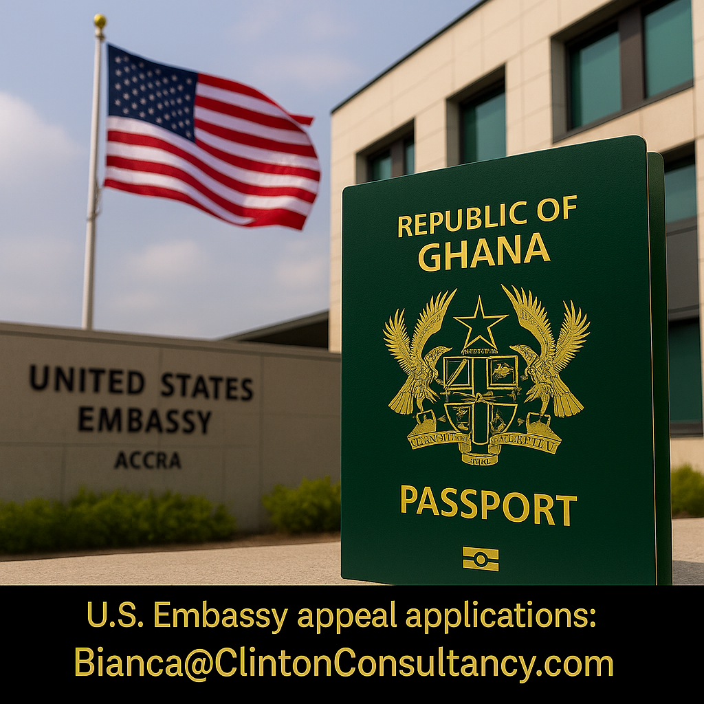 USA Visa Appeal for Ghanaians – 2025 Refusal Guide